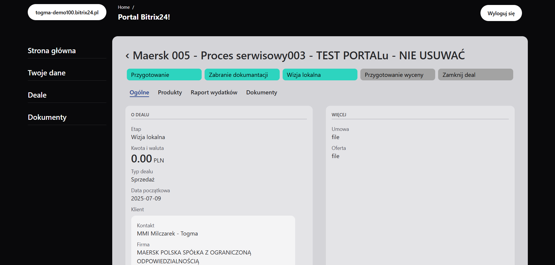 Portal screenshot