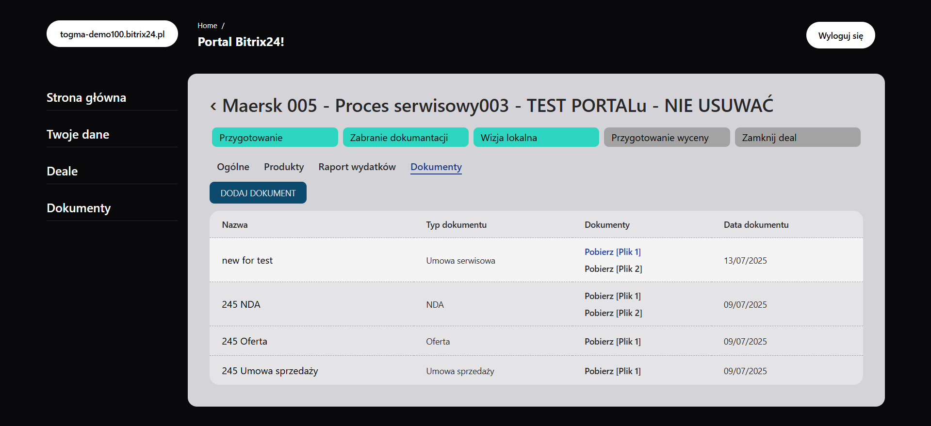 Portal screenshot