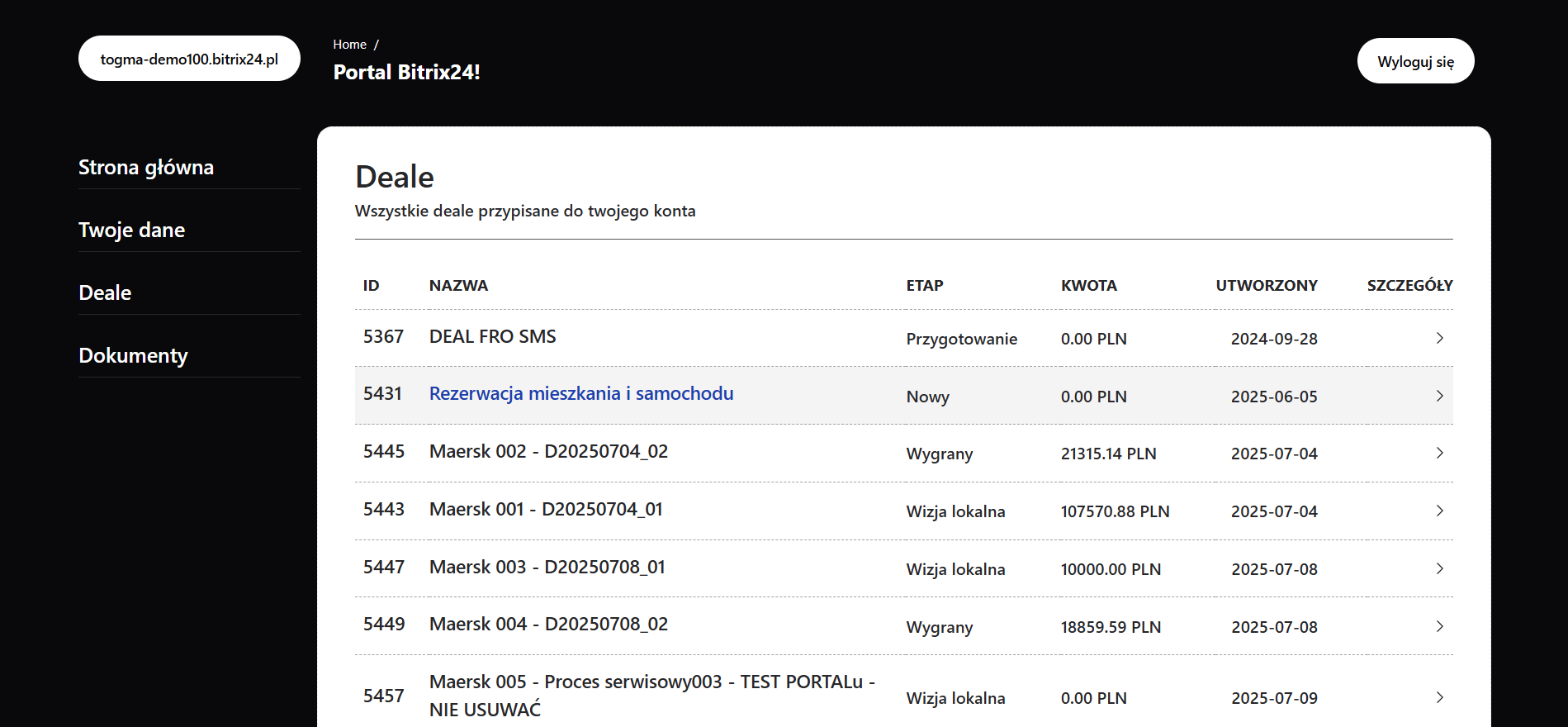 Portal screenshot